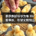 余承东卸任华为车 BU 董事长，引望实现独立市场化运营