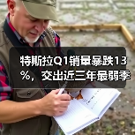 特斯拉Q1销量暴跌13%,交出近三年最弱季度成绩单 特斯拉Q1销量暴跌13%,交出近三年最弱季度成绩单