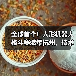 全球首个!人形机器人格斗赛燃爆杭州,技术对决看点十足 全球首个!人形机器人格斗赛燃爆杭州,技术对决看点十足